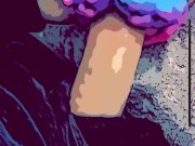 Alien 👽 pussy drains cartoon cock pt2