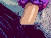 Alien 👽 pussy drains cartoon cock pt2 2/16