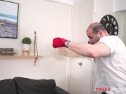 A Boxer Nails a Petite Girl at Training 4/16