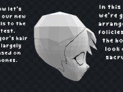 How to Quickly Make Hair For Your 3D Anime Model 9/16
