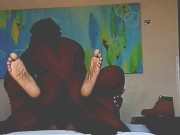 YOU CAN'T SEE IT TOO CLEAR BUT YOU CAN DEFINITELY HEAR THE DICK DOWN IS REAL!!!!!!!! 15/16