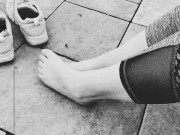 Lace Socks Teasing Outdoors (Vintage) 12/16