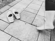 Lace Socks Teasing Outdoors (Vintage) 13/16