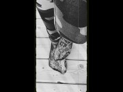 Lace Socks Teasing Outdoors (Vintage) 2/16