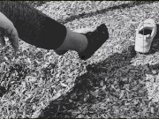 Lace Socks Teasing Outdoors (Vintage) 7/16