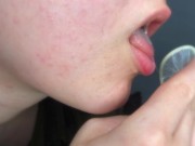 CUM IN CONDOM, THEN SHE DRINKS IT! cut clip - Screenshot 13 of 16 - Eat Cum