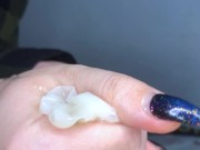 CUM IN CONDOM, THEN SHE DRINKS IT! cut clip - Screenshot 8 of 16 - Eat Cum
