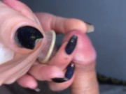 CUM IN CONDOM, THEN SHE DRINKS IT! cut clip - Screenshot 9 of 16 - Asmr Blowjob