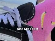 POV: Stinky Feet Fetish. Taking off the sweat Sneakers 13/16