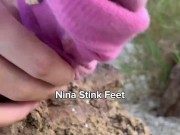 POV: Stinky Feet Fetish. Taking off the sweat Sneakers 15/16