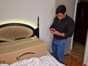 surprise! I made my stepfather fuck me. I pretended to be a sex doll 3/16