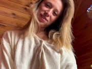 Perfect Cowgirl Ridding until Double Cumshot with Creampie. Russian Amateur POV 1/16