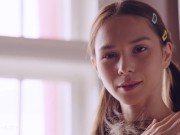 ULTRAFILMS Beautiful girl Leona Mia rubbing her tits and pussy in front of the camera 1/16