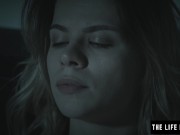 Horny girl watches her fingers sliding in and out of her pussy 7/16