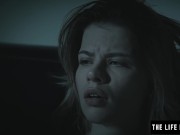 Horny girl watches her fingers sliding in and out of her pussy 8/16