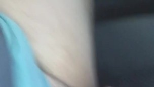 I love driving nude - cumshot