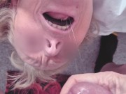 POV Stepmom deep throat BJ with Stepson, MILF Cougar Mature 13/16