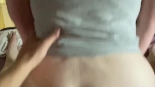 Huge ass bounces on big dick