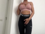 stepmom looks so good in nike pro leggings and I fucked her wet pussy 1/16