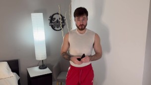 LAZY GYM BUDDY USED AS A PUNCHING BAG