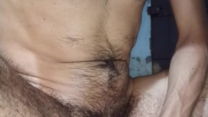 April 10 New video. I am a hairy nerd. Looking myself naked in boots and black socks makes me horny