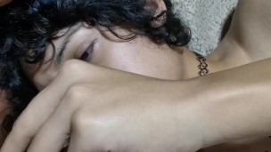 Boyfriend got horny by his sissy, obliges delicious oral