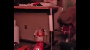 I fucked my biggest dildo in my studio, I swallowed the whole thing