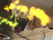 Busty Big Tits Big Ass Hot Blonde Slut gives a Small Dick Guy Slow Handjob for Cock Teasing and Precum Dripping 1/16