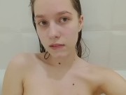 Sexy student licking her fingers 2/16