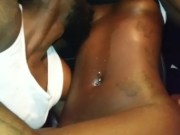 CHOCOLATE EBONY GETS HER PERFECTLY PERKY TITS SENSUALLY KISSED SUCKED AND LICKED!!!!!!!! 13/16