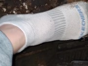 Smashing cake on my break pedal in my socks and jeans 360 view 14/16