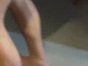 Fucking her big ass and blowing my load on her pussy