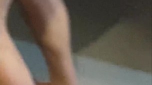 Fucking her big ass and blowing my load on her pussy