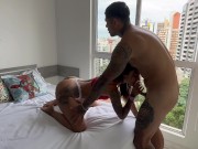 My neighbor loves to visit me in white panties 😈🤷🏽‍♂️🍼 2/16