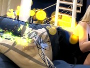 Cum Hungry All Natural Big Tits Slut No Panties makes a Guy Cum on her Clothes but She wants more Cumshots on her Tits Pussy 1/16