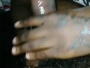 MY CHOCOLATE SLIM FREAK WETS UP MY CHOCOLATE FAT BBC!!!!!!!!! 10/16