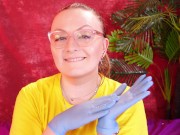 Asmr Video with Medical Nitrile Gloves