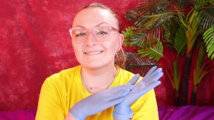 Asmr Video with Medical Nitrile Gloves