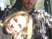 Car bj happy tasty cum in mouth