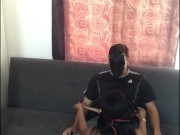 We came home with my boyfriend after a costume party and I sucked his delicious cock on the couch an 4/16