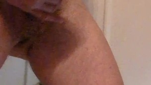 Man rubs a big one off