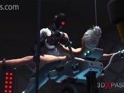 Android Futanari on Fixed Female. Animated SciFi 3DX porn 5/16