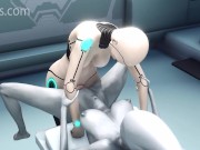 AlienGirl. Sci-Fi BDSM Futanari video. Android Screws Captured Sexy Girl In All Holes! 3dx Monster Girls Animated Clip 9/16