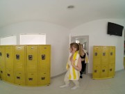 Mistake Led You Into The Women's Locker Room And Gave You A 3Some With Octavia Red And Jasmine Wild 1/16