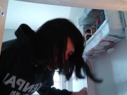 Sentando e mamando um delicioso pepino 1/16