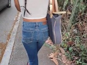 My girlfriend has the Lush toy inserted in her pussy and we are walking down the street and I am rec 1/16