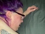 Stepsis lets bro eat and fuck her pussy she sucks his cock and he jerks his load on her lips 13/16