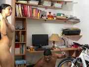 Mi cuñada se queda en casa y se pasea en toalla, no me resisto y caigo en la tentacion de follarmela 3/16