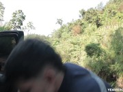 Mechanic and boyfriend tag team Latina babe 10/16