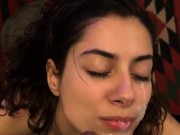 I cooked & cleaned nude for my roommate to fuck me raw 16/16